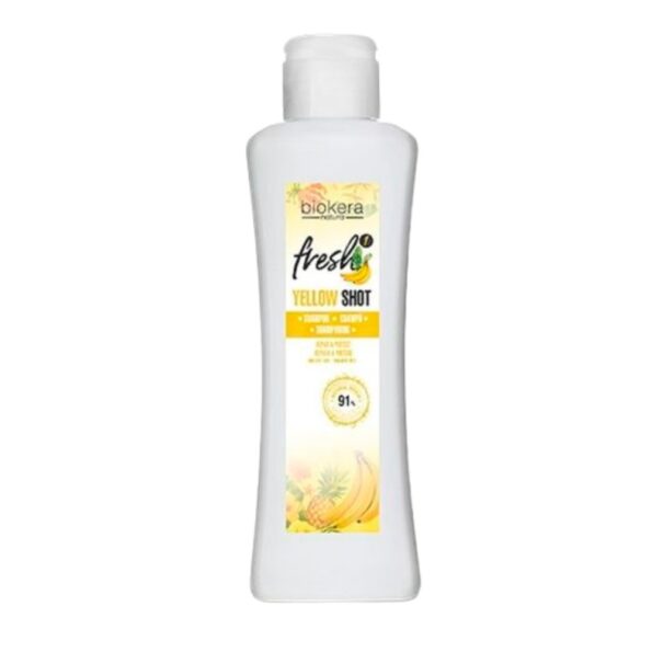 Salerm Cosmetics Biokera Natura Fresh Yellow Shot Champú Reparador 300ml